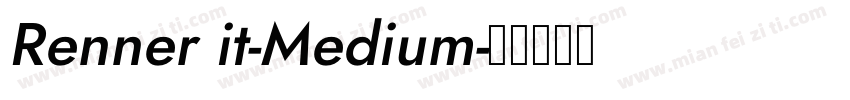 Renner it-Medium字体转换